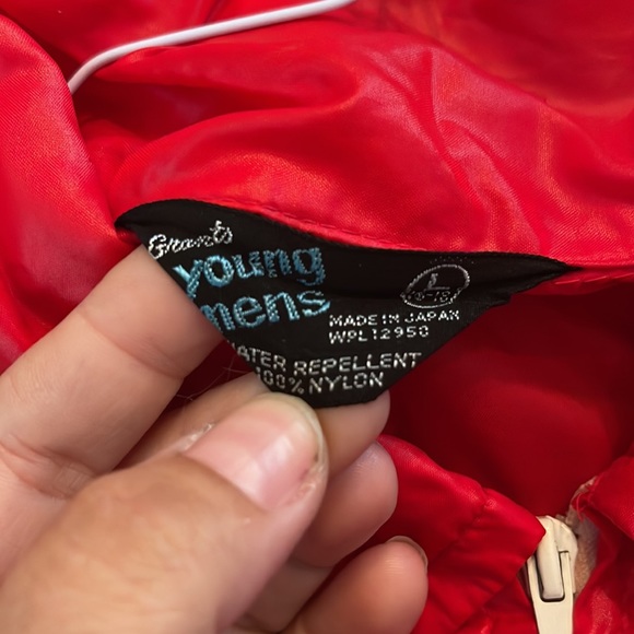 Vintage Grants Young Men’s Large 16-18 Water Repelent Nylon Coat Red - Picture 6 of 6